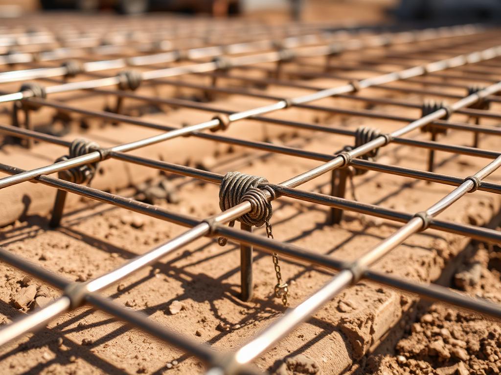 Rebar tied for foundation pour in Maricopa County
